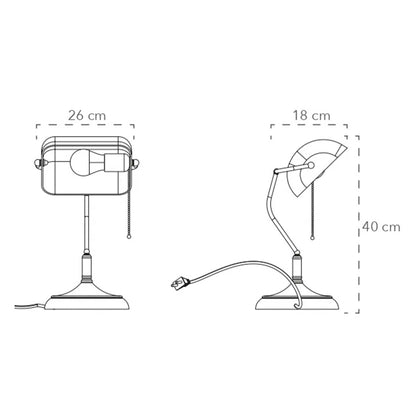 Faneurope Marshall E27 stolní svítidlo