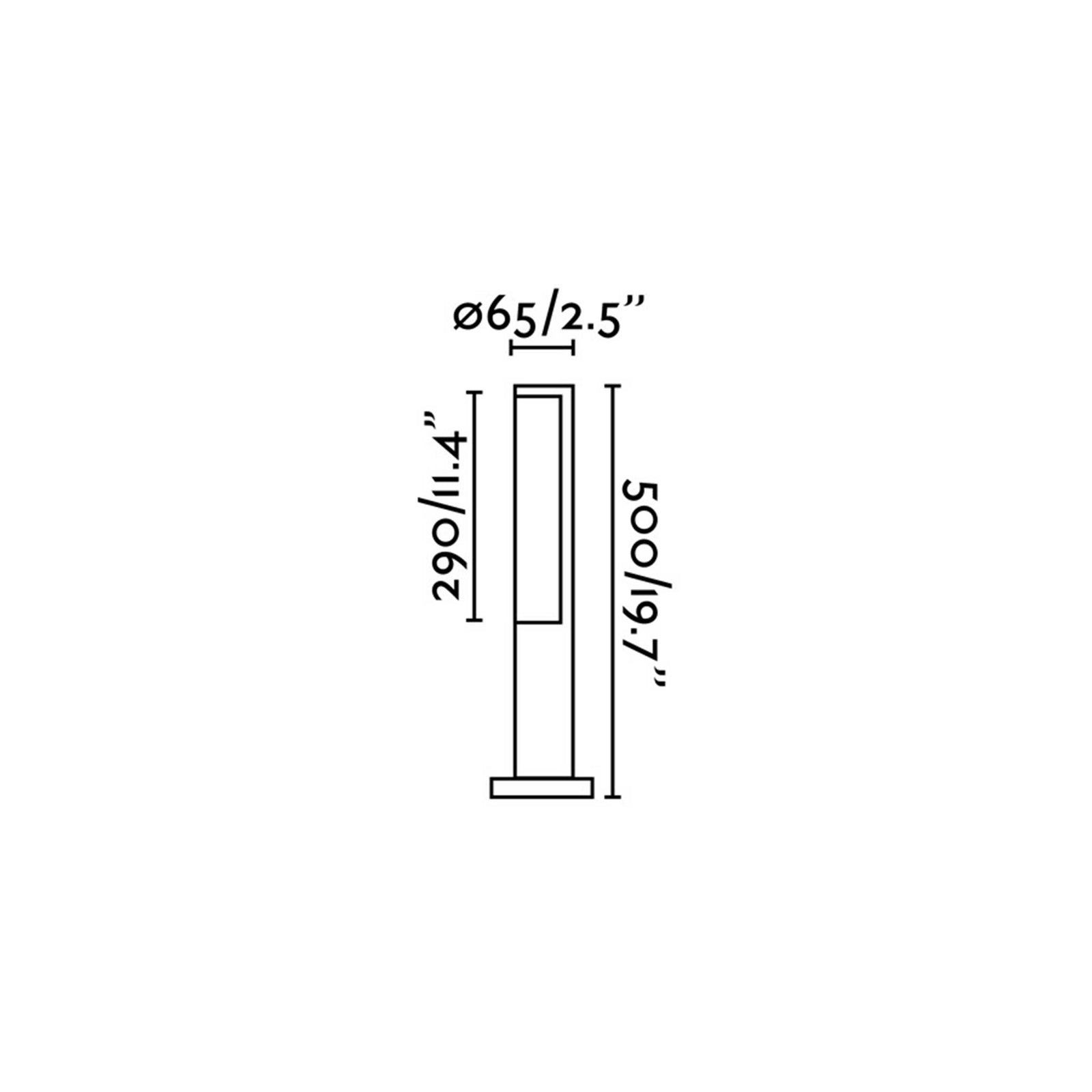 Faro Beret LED-Säule Außenleuchte IP54