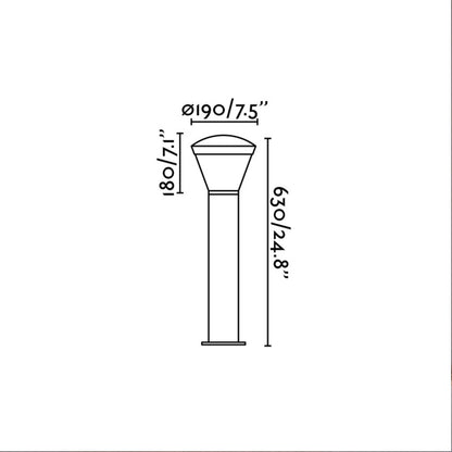 Faro Shelby LED-Säule Außenleuchte IP54