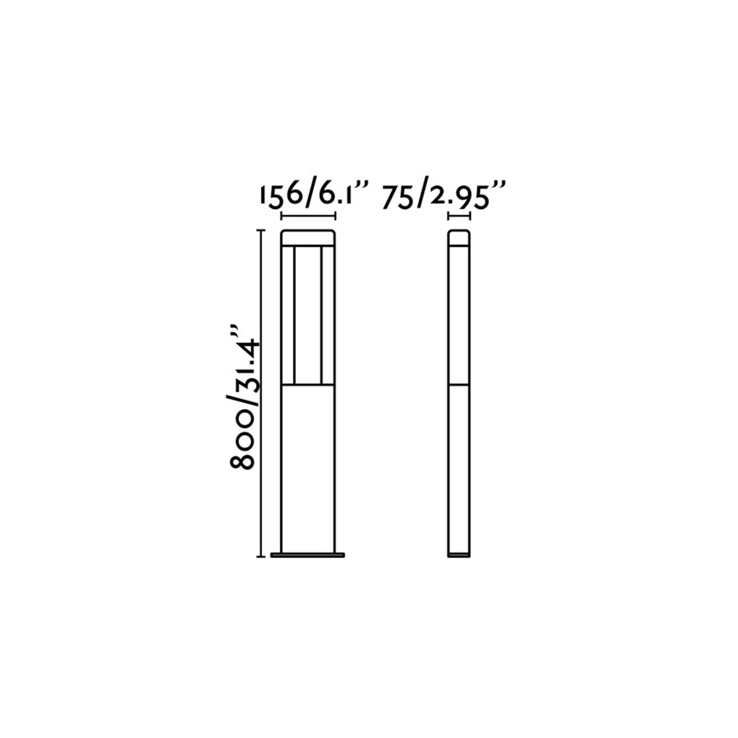 Faro Nanda LED-Säule Außenleuchte IP54