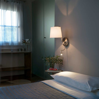 Faro Berni E27 nástěnné svítidlo s čtecím světlem