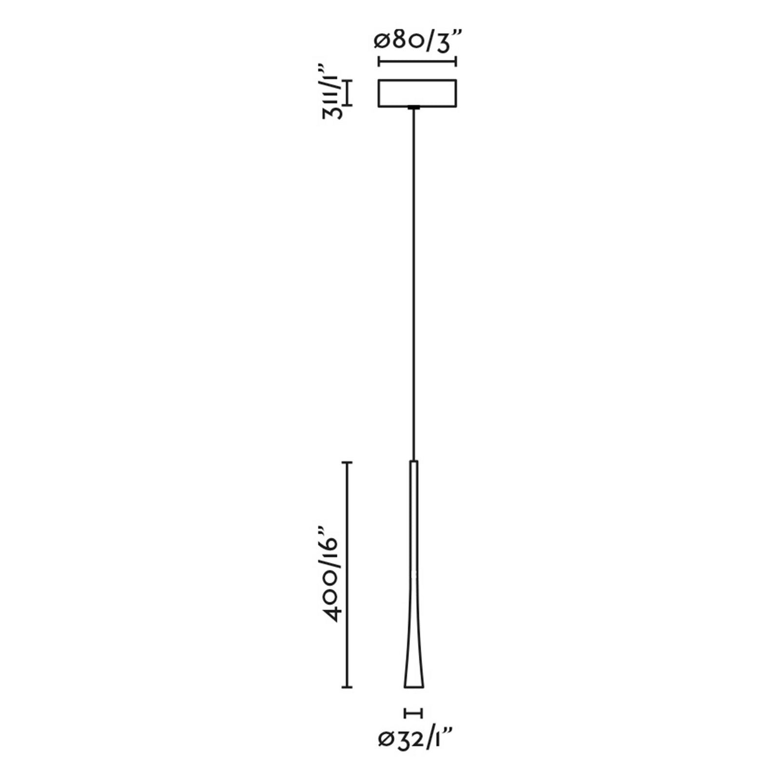 Faro Diana LED-Pendelleuchte