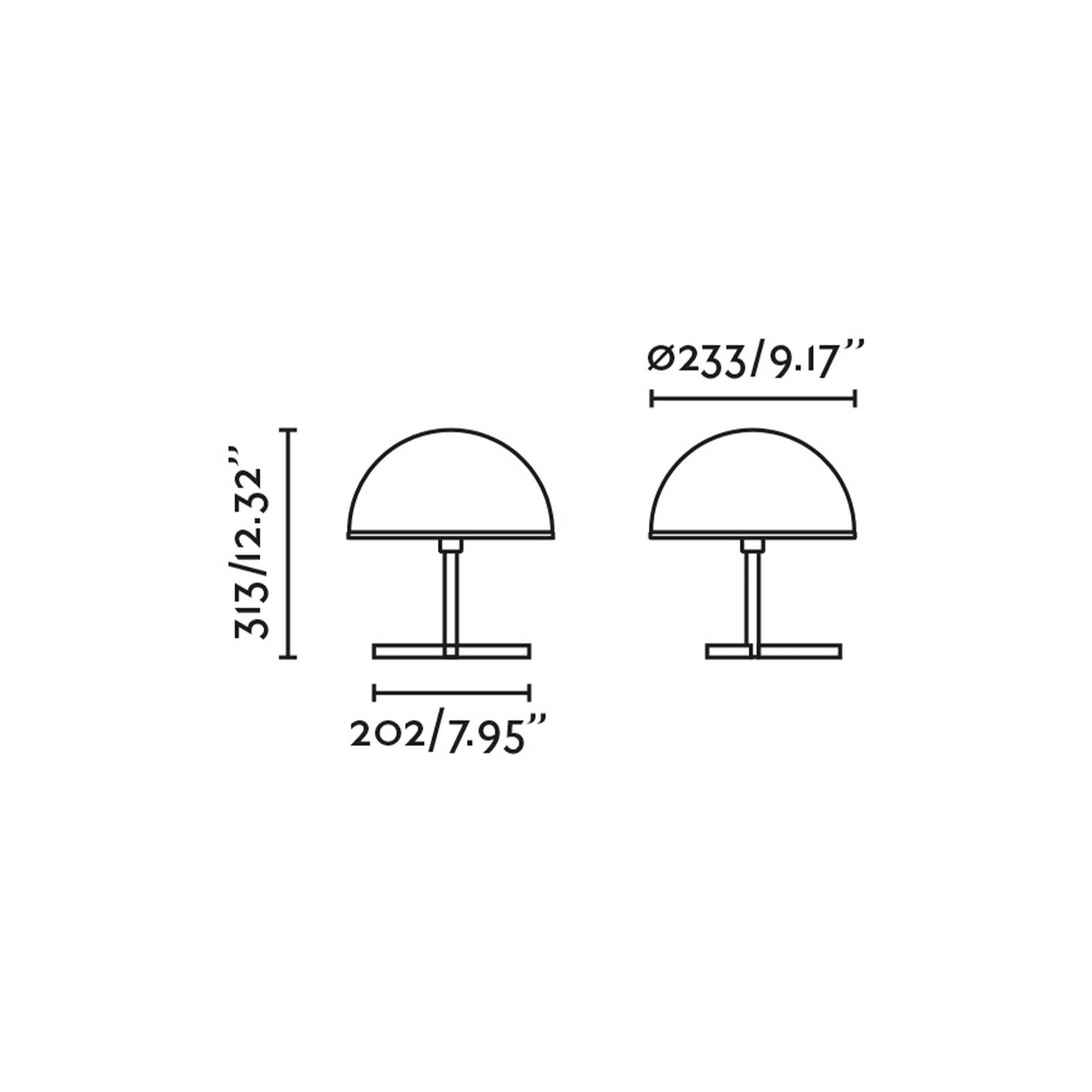 Faro Dome S E27 Tischleuchte