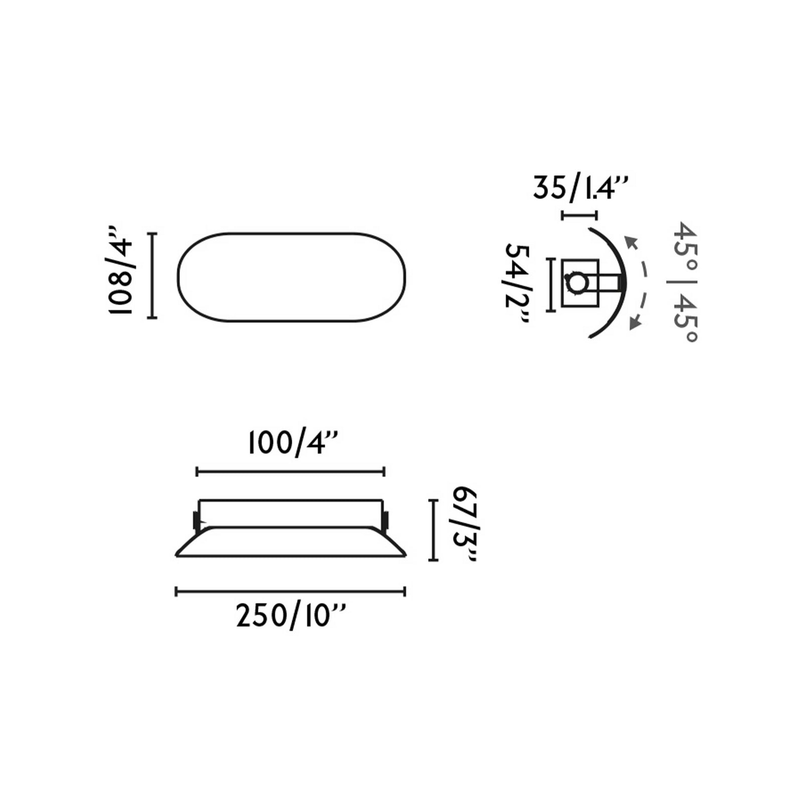 Faro Novo LED-Wandanbauleuchte