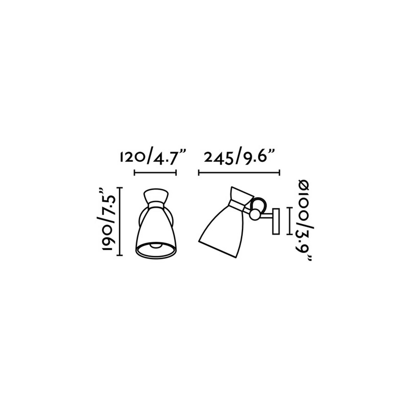 Faro Retro E14 Wandleuchte