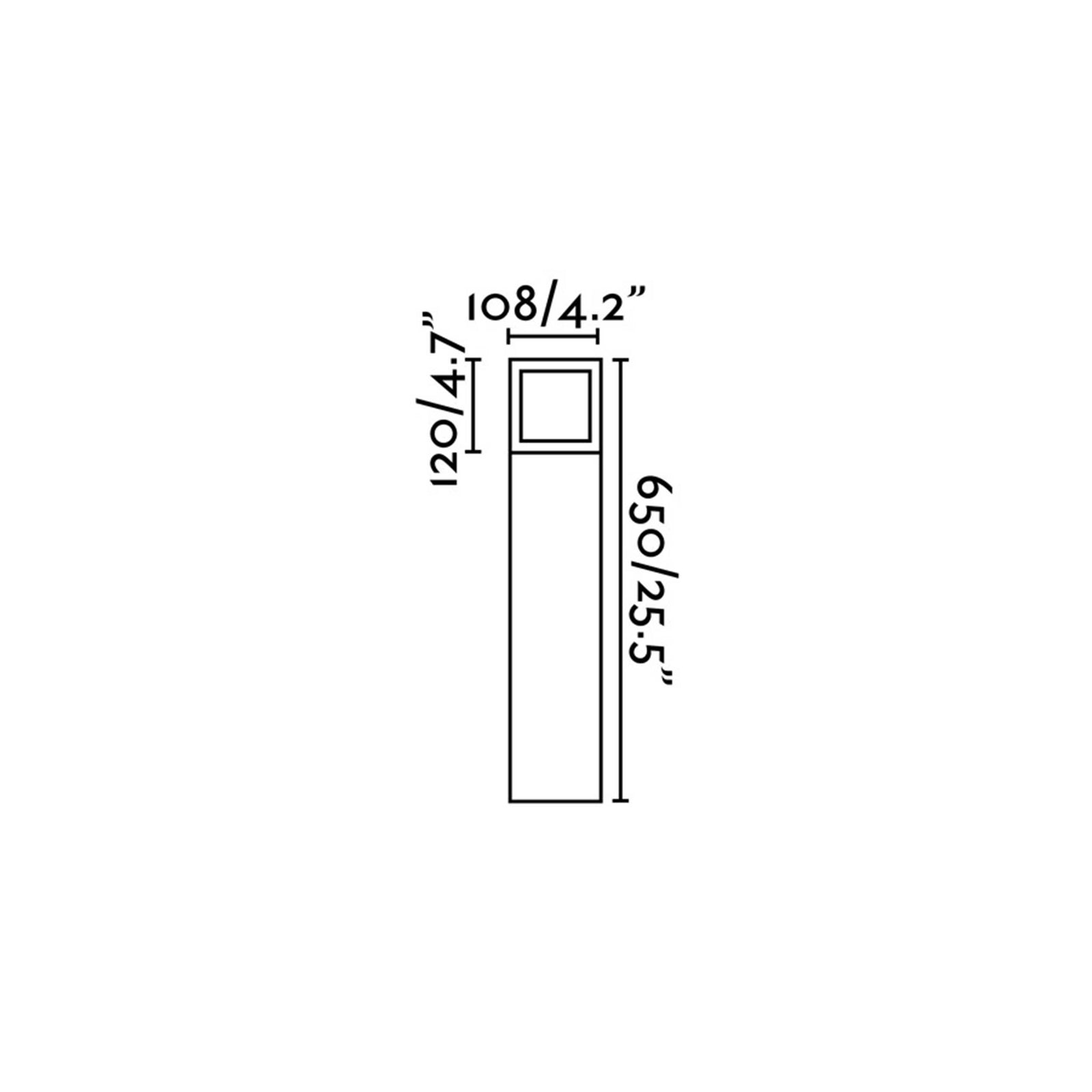 Faro Onze E27 Säule Außenleuchte IP54