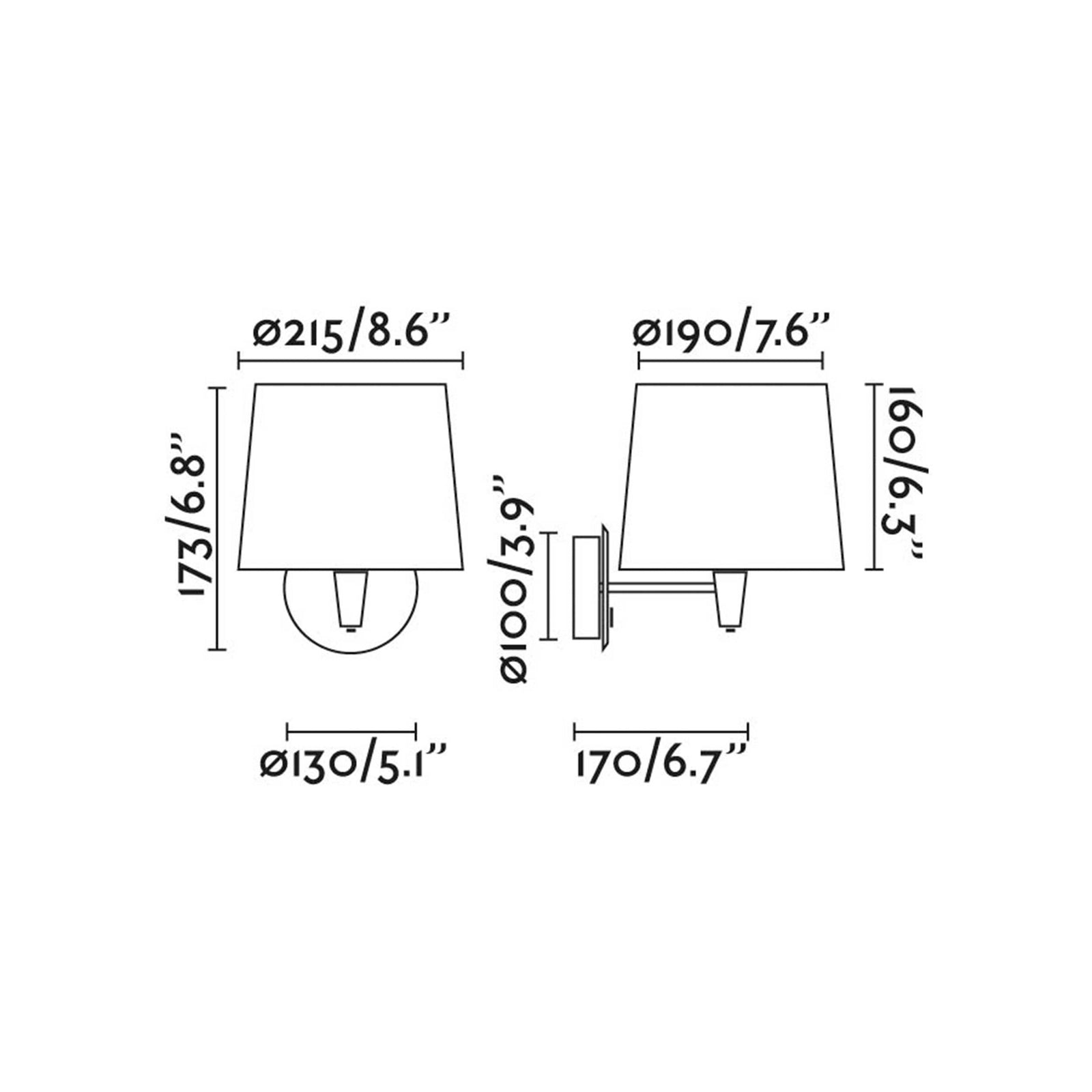 Faro Samba E27 Wandleuchte