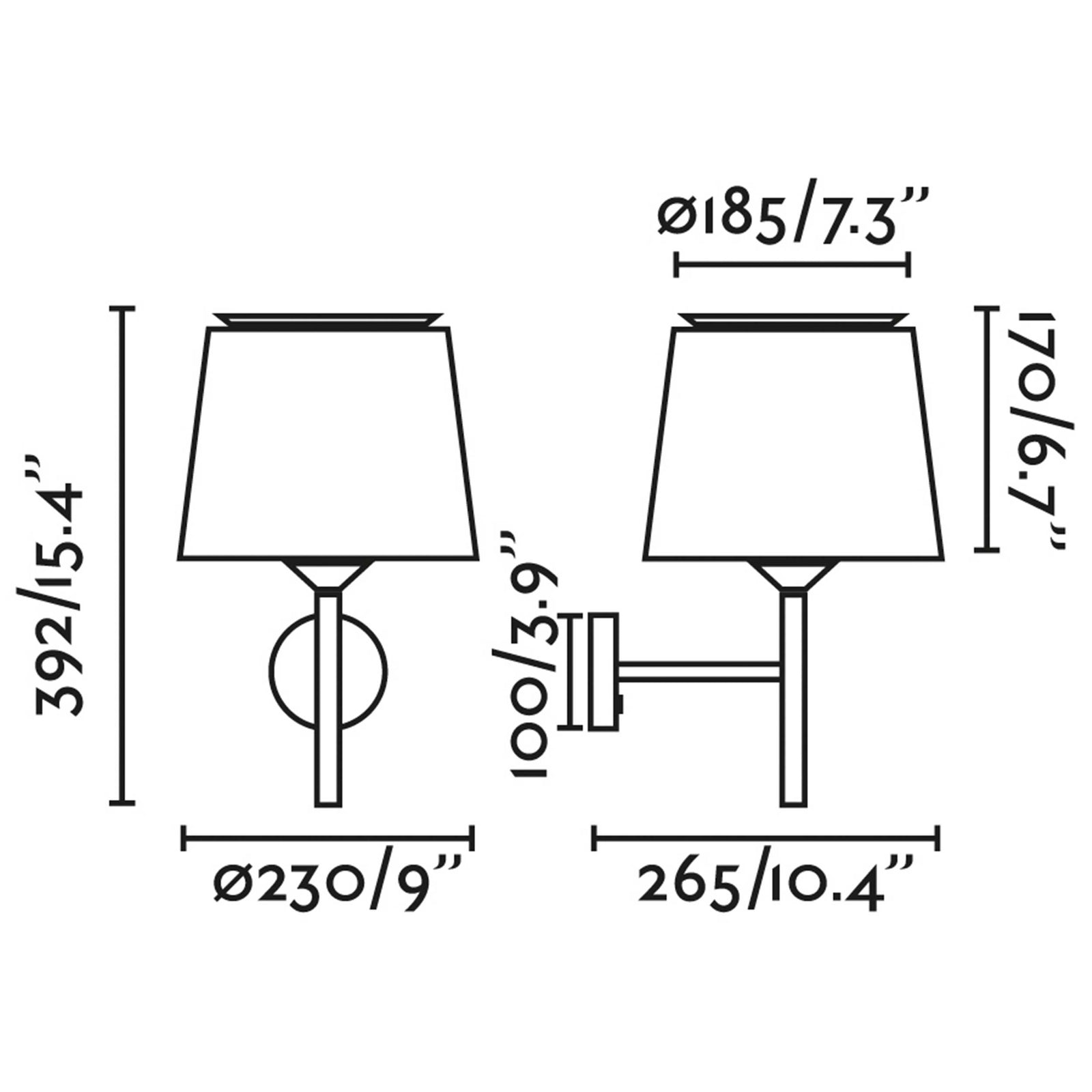 Faro Savoy E27 Wandleuchte