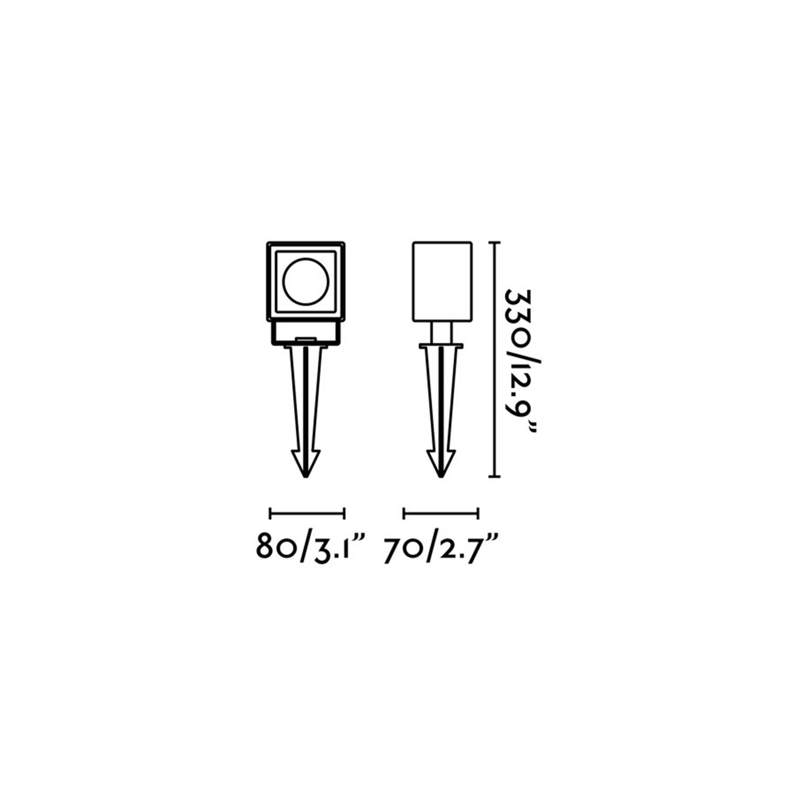 Faro Sobek LED-Säule Außenleuchte IP65