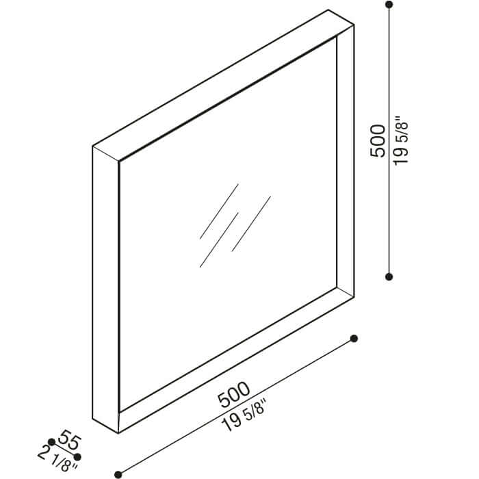 Lombardo Flo Q LED Čtvercové Svítidlo Přisazené IP20 IK06