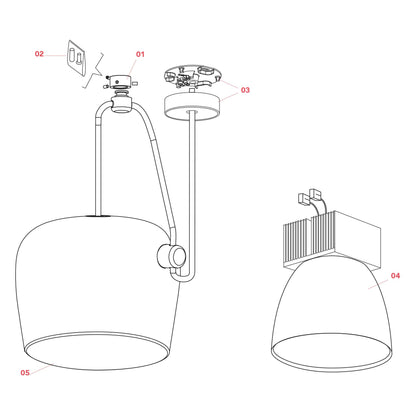 Flos Aim LED závěsné svítidlo