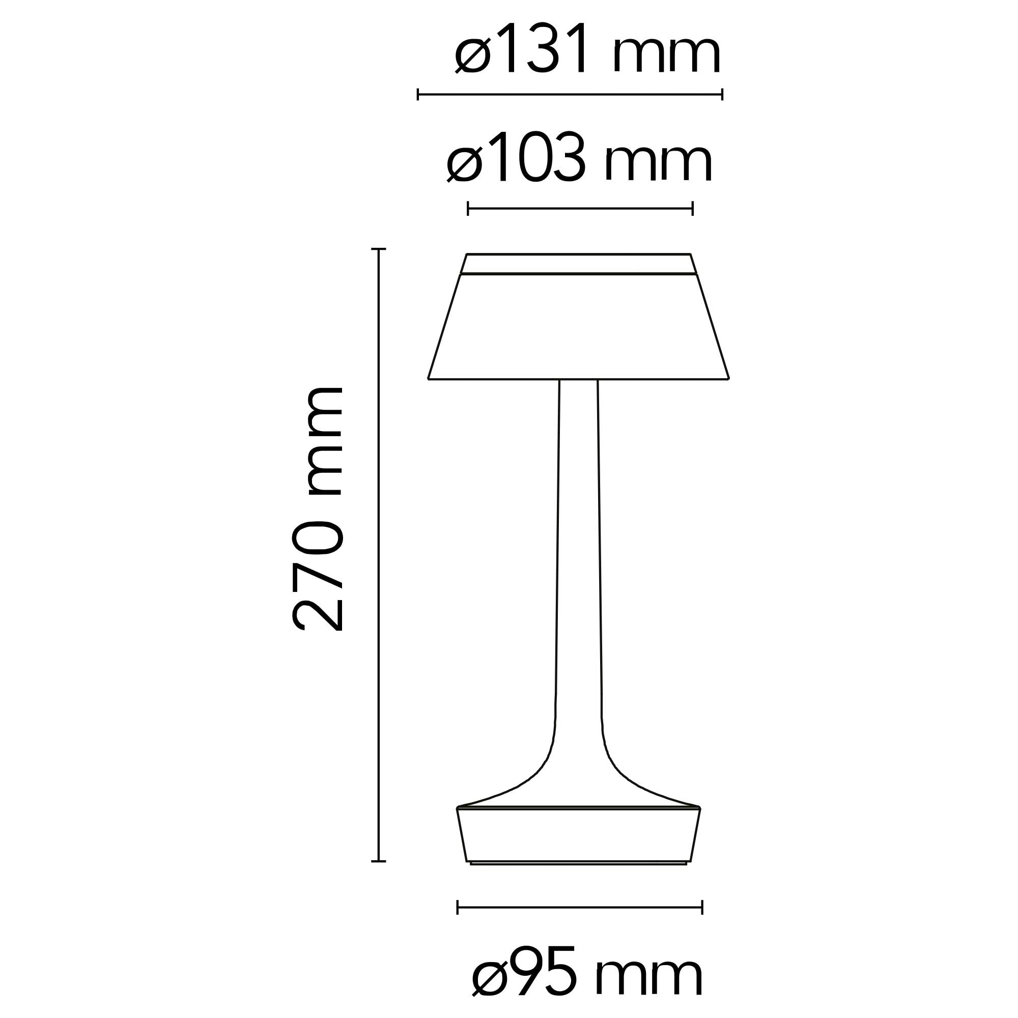 Flos Bon Jour Unplugged LED stolní přenosné svítidlo