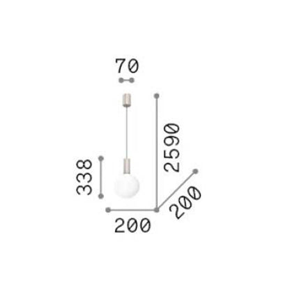 Ideal lux Odeon LED-Pendelleuchte