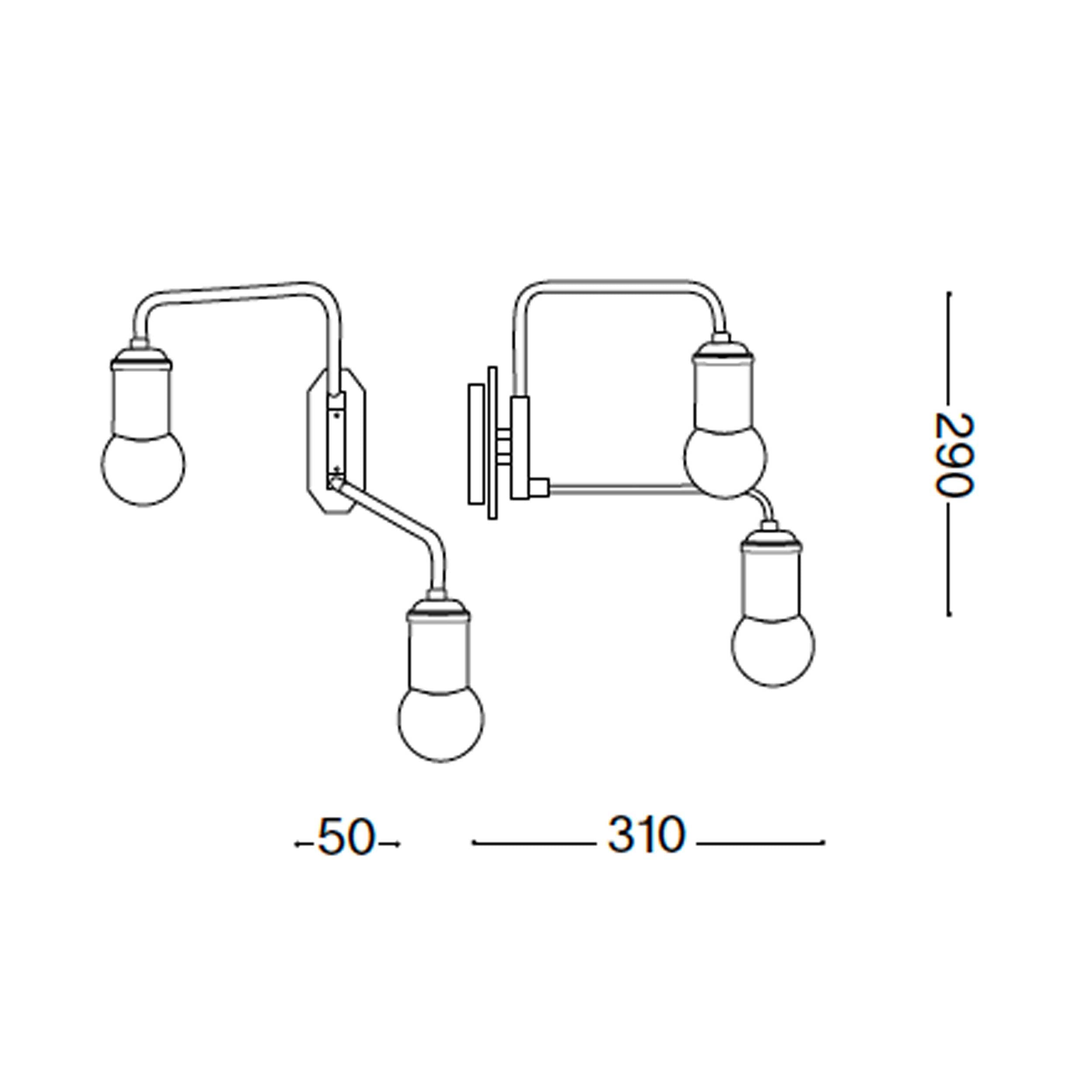 Ideal lux Triumph E27 Wandleuchte