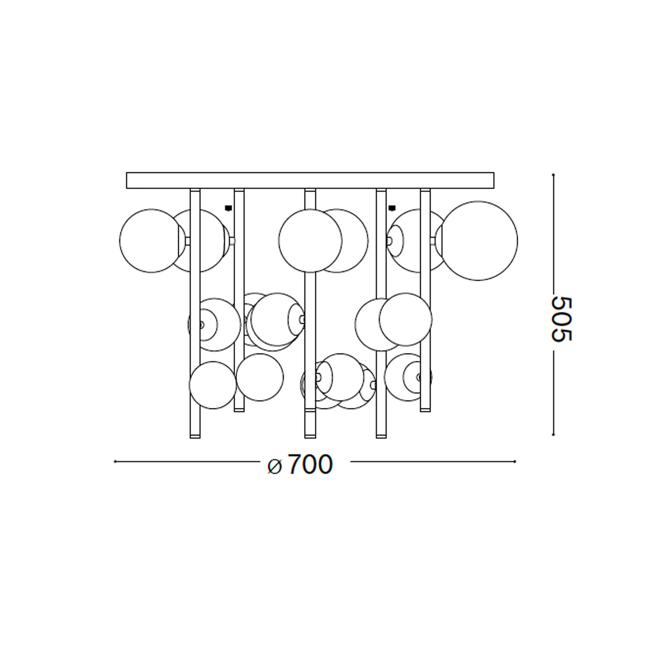 Ideal lux Perlage G9 Pendel-Deckenleuchte