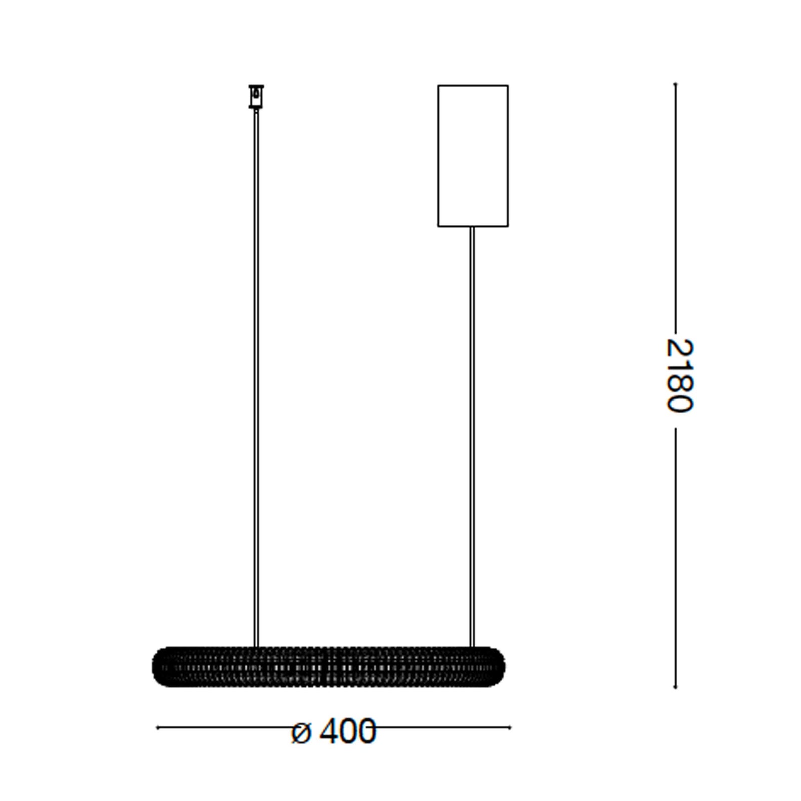 Ideal lux Miracle LED Pendelleuchte linear