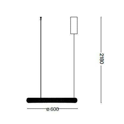 Ideal lux Miracle LED Pendelleuchte linear