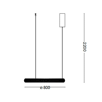 Ideal lux Miracle LED Pendelleuchte linear
