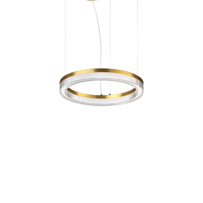 Ideal lux Crown LED-Pendelleuchte rund