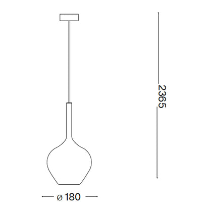 Ideal Lux Kalique E27 závěsné svítidlo