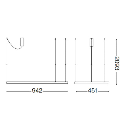 Ideal lux Waves LED-Pendelleuchte