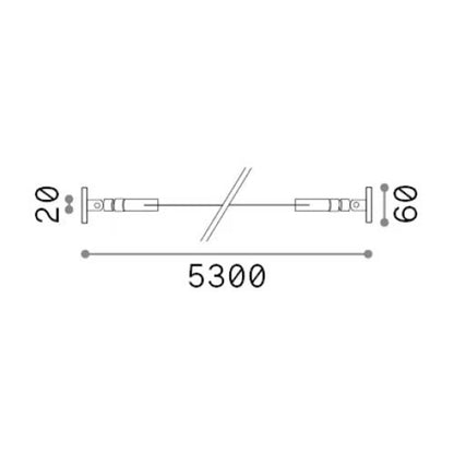 Ideal Lux Tesi flexibles Aluminiumprofil für LED 