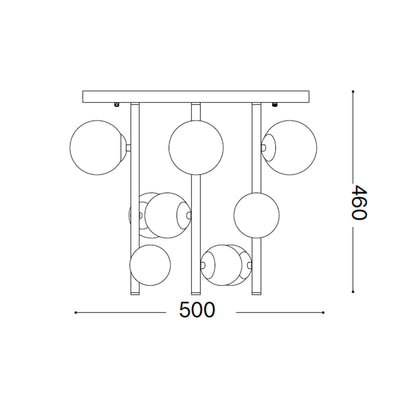 Ideal lux Perlage G9 Pendel-Deckenleuchte