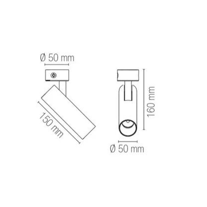 Intec Rocket LED stropní svítidlo pro 3F lištu