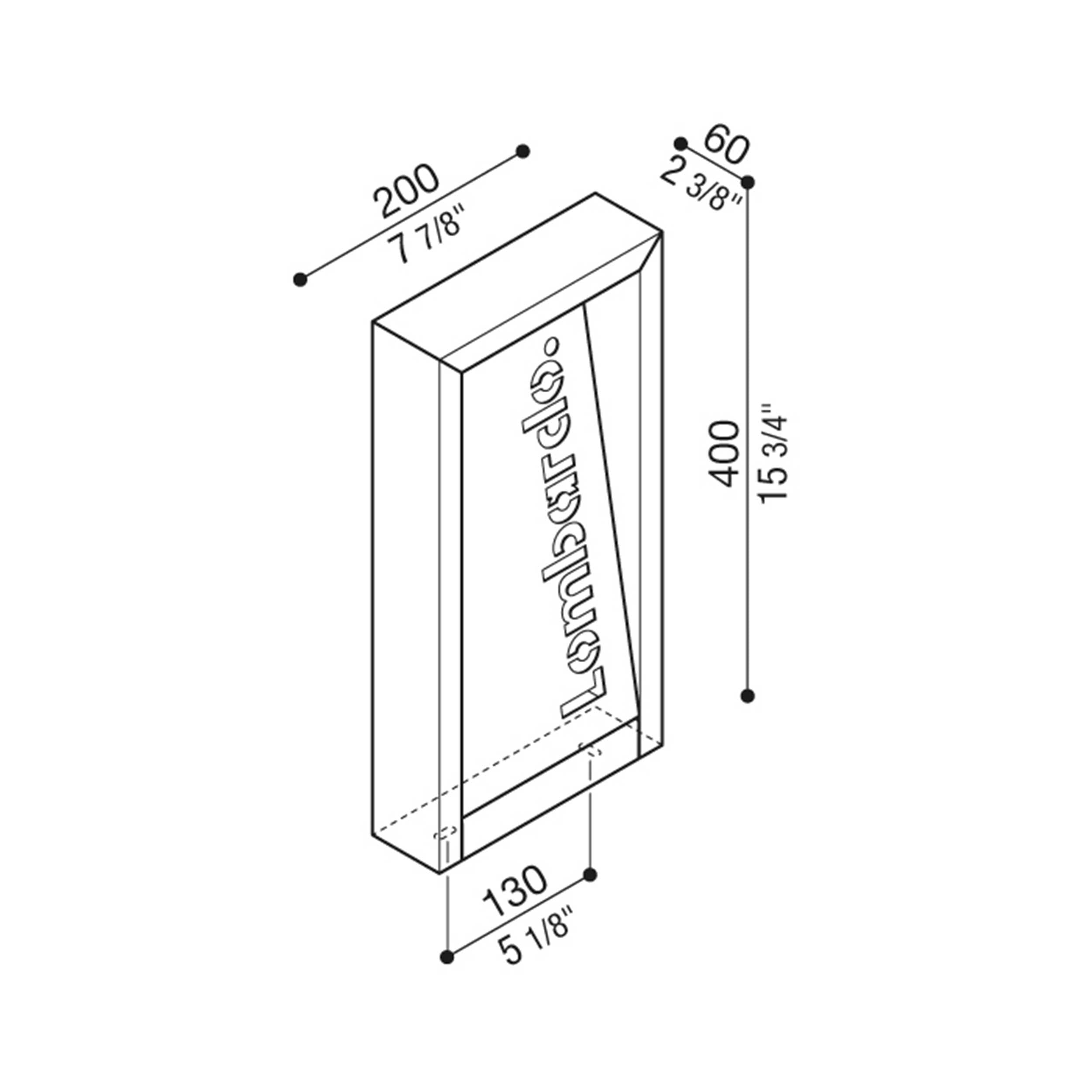 Lombardo Arke FULL Code LED-Außensäulenleuchte IP66 24V