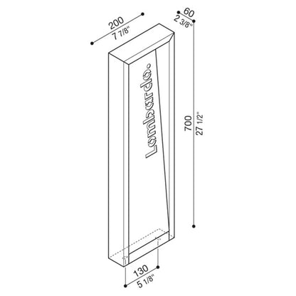 Lombardo Arke FULL Code LED-Außensäulenleuchte IP66 24V