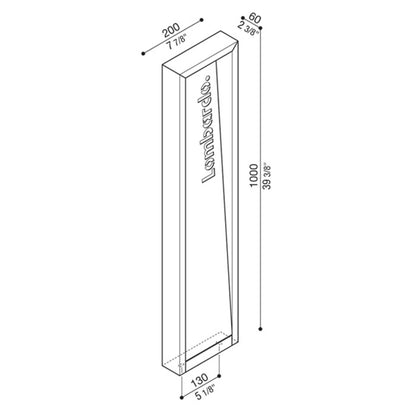 Lombardo Arke FULL Code LED-Außensäulenleuchte IP66 24V