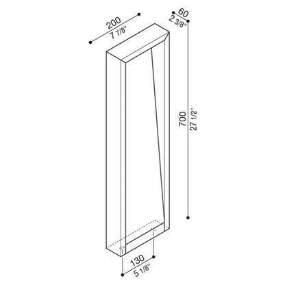 Lombardo Arke FULL LED-Außensäule IP66 AC DIRECT