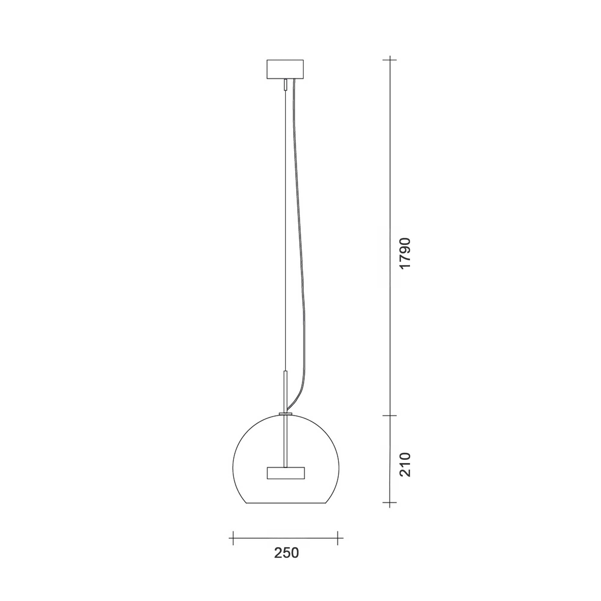 Lucis Omnia Glass LED závěsné svítidlo