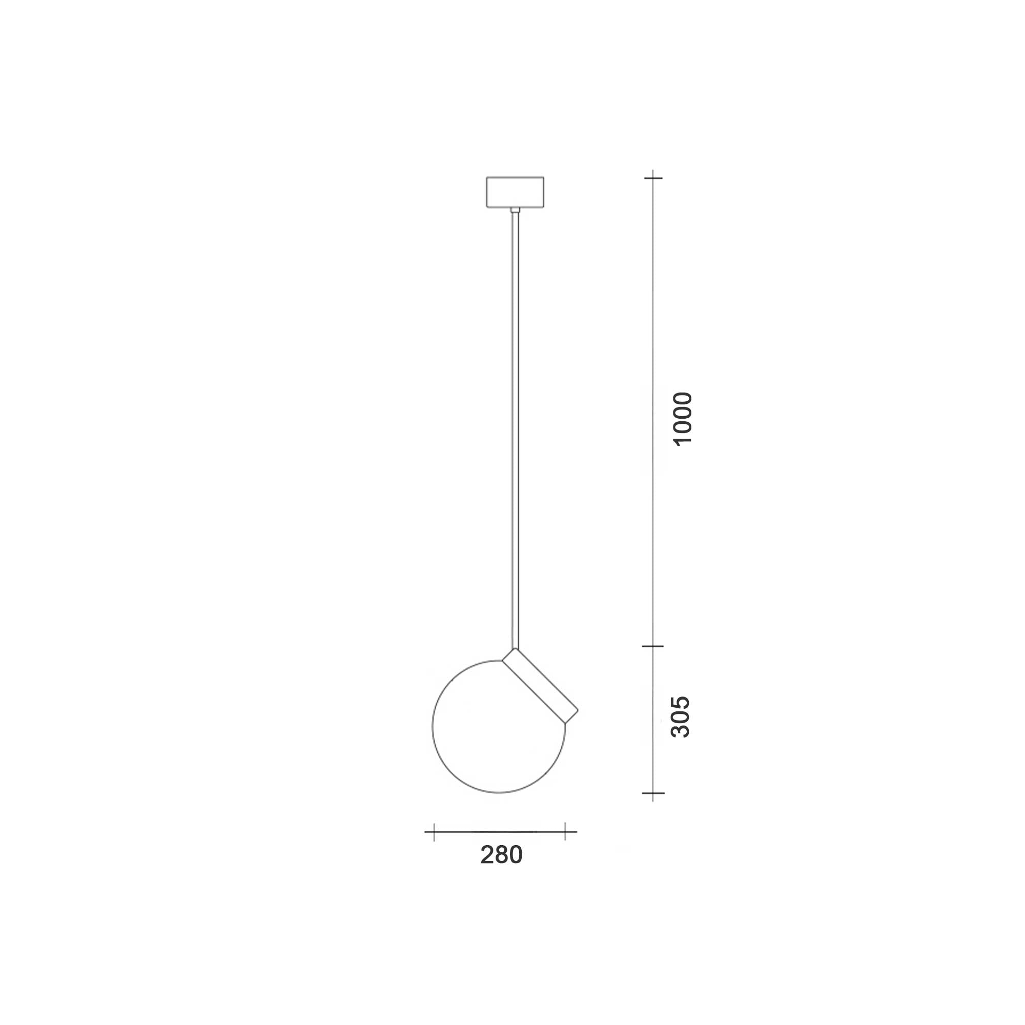 Lucis Polaris ZTR E27 závěsné svítidlo