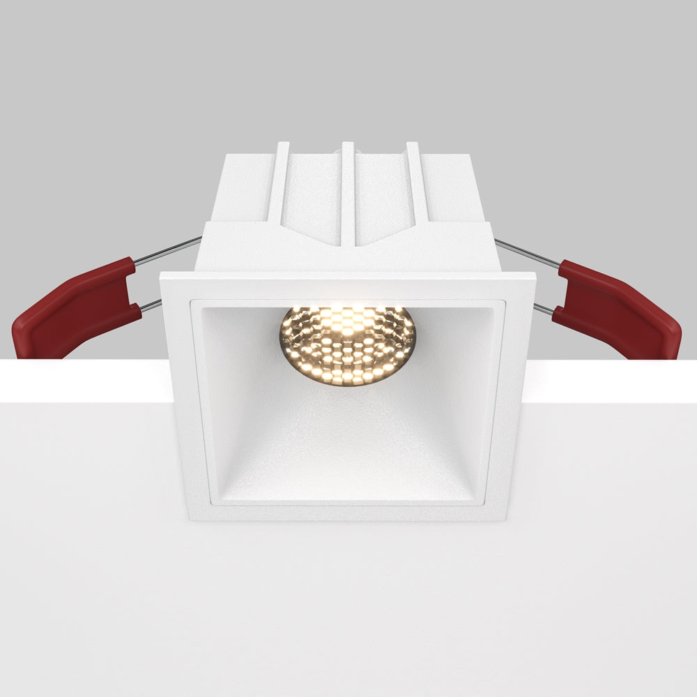 Maytoni Downlight Alfa LED 10 W 36° quadratische Einbauleuchte  weiß