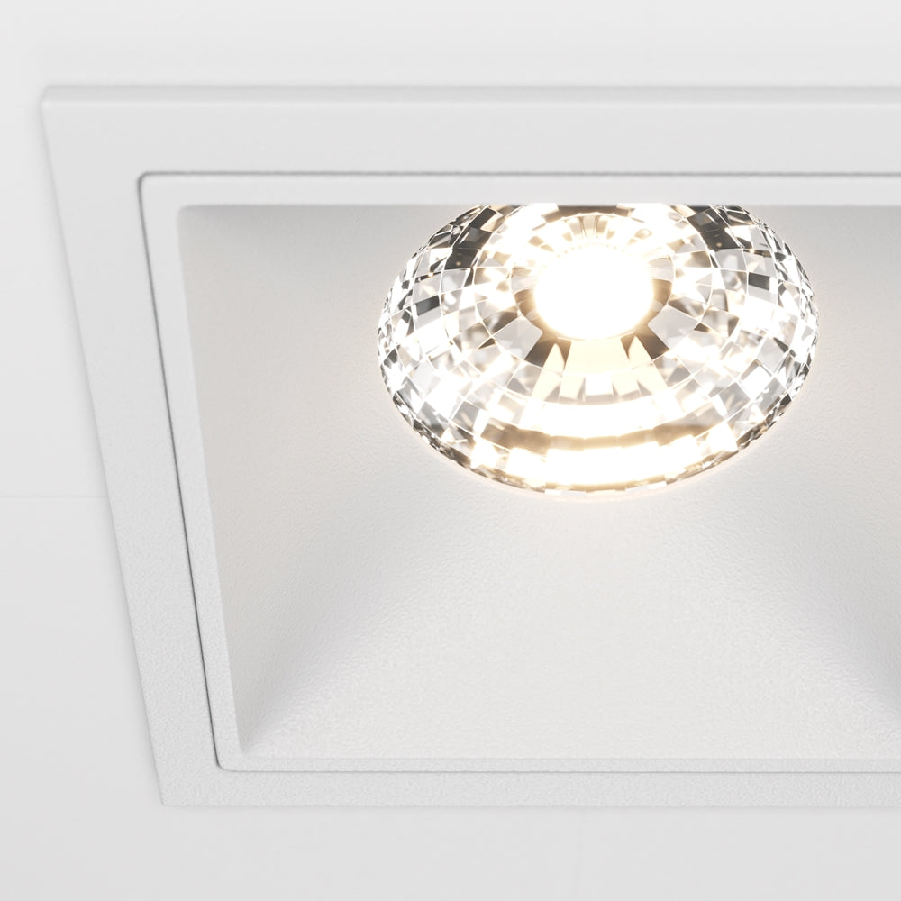 Maytoni Downlight Alfa LED 15 W 36° Einbau-Quadratleuchte  weiß