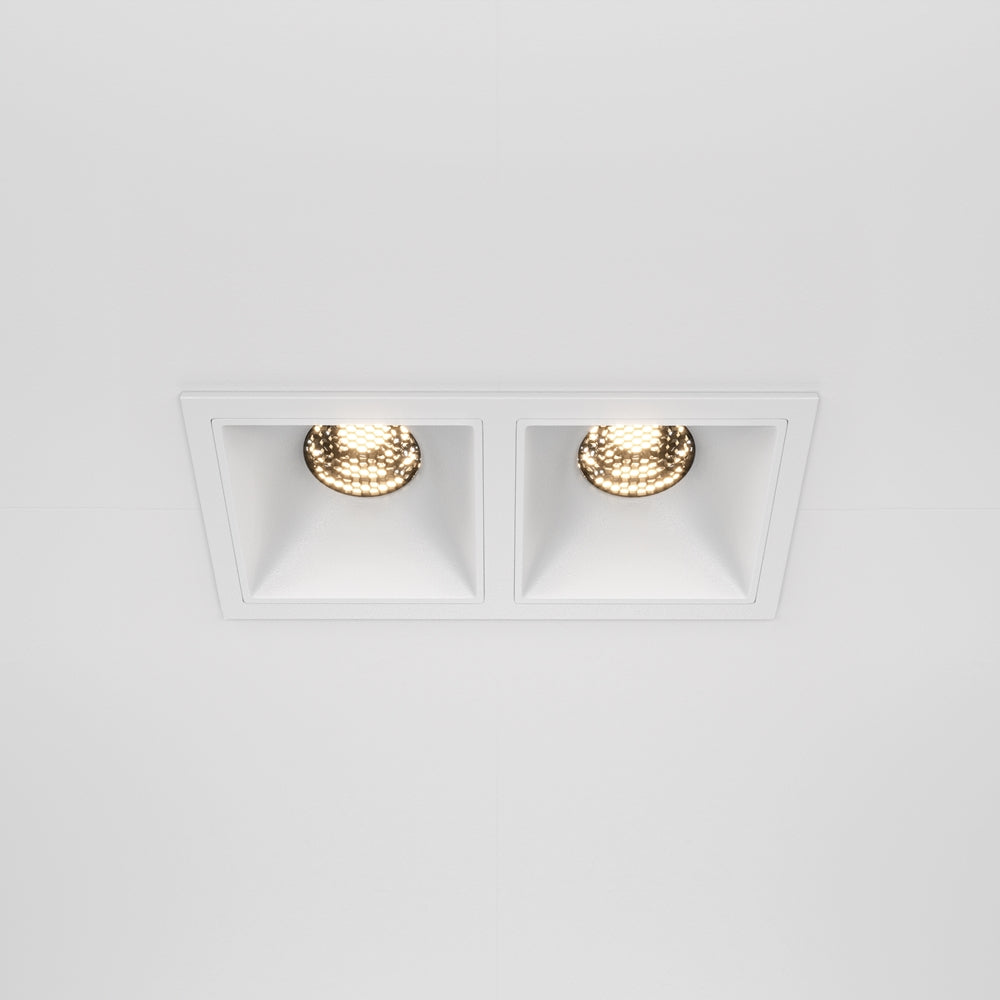 Maytoni Downlight Alfa LED 10 W 36° quadratische Einbauleuchte  weiß