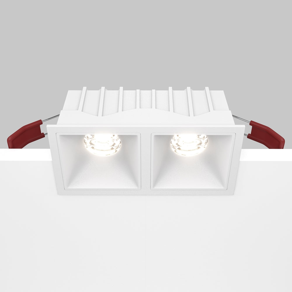 Maytoni Downlight Alfa LED 10 W 36° quadratische Einbauleuchte  weiß