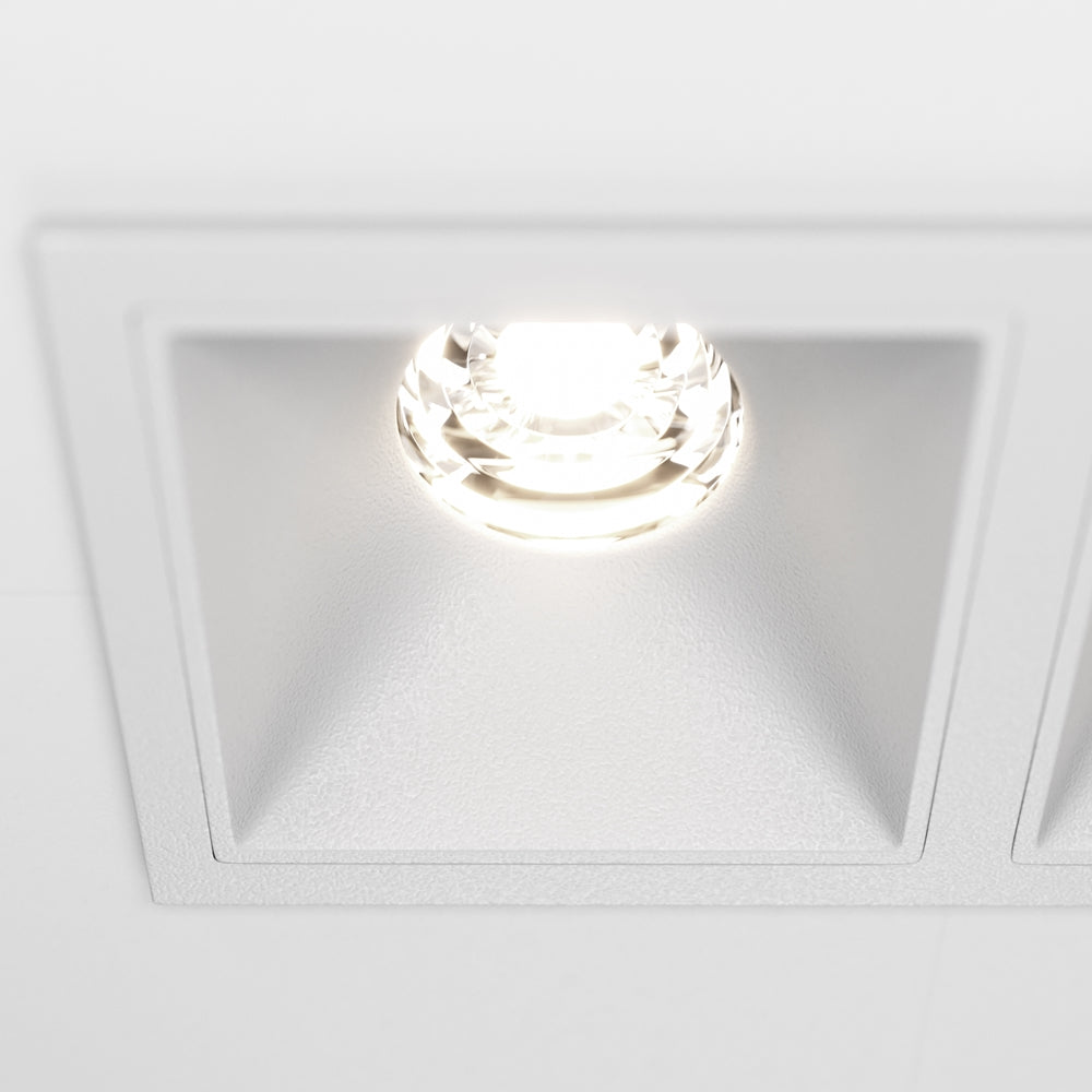 Maytoni Downlight Alfa LED 10 W 36° quadratische Einbauleuchte  weiß