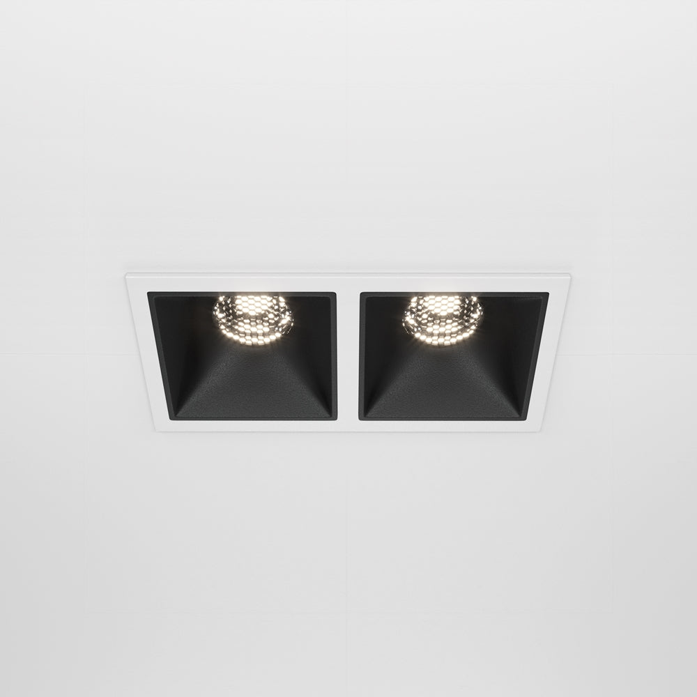 Maytoni Downlight Alfa LED 10 W 36° Einbau-Quadratleuchte  schwarz