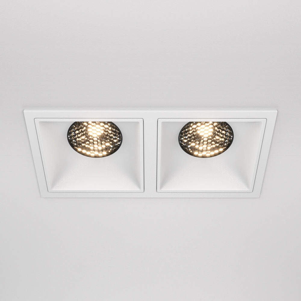 Maytoni Downlight Alfa LED 15 W 36° Einbau-Quadratleuchte  weiß