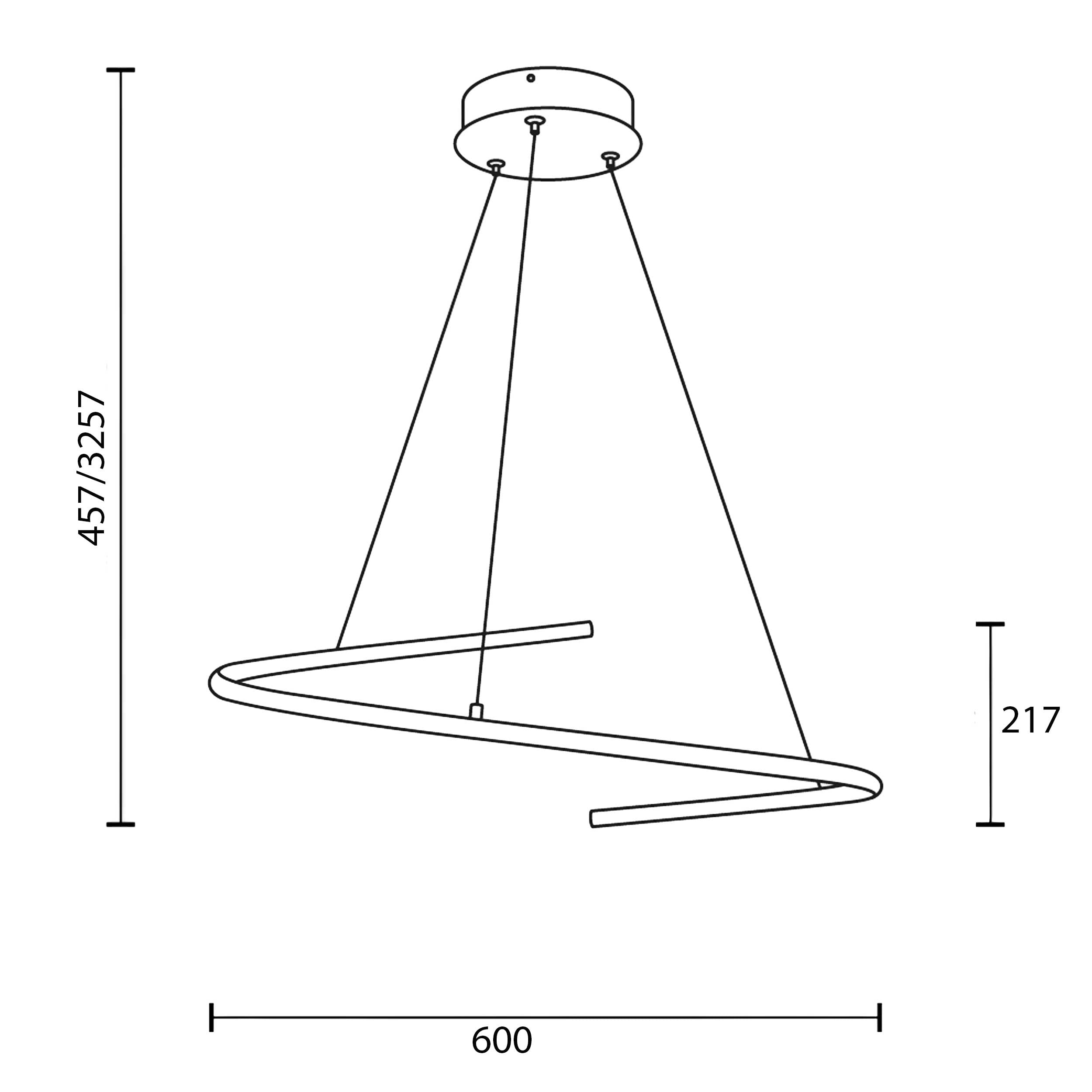Maytoni Curve LED Hängeleuchte 