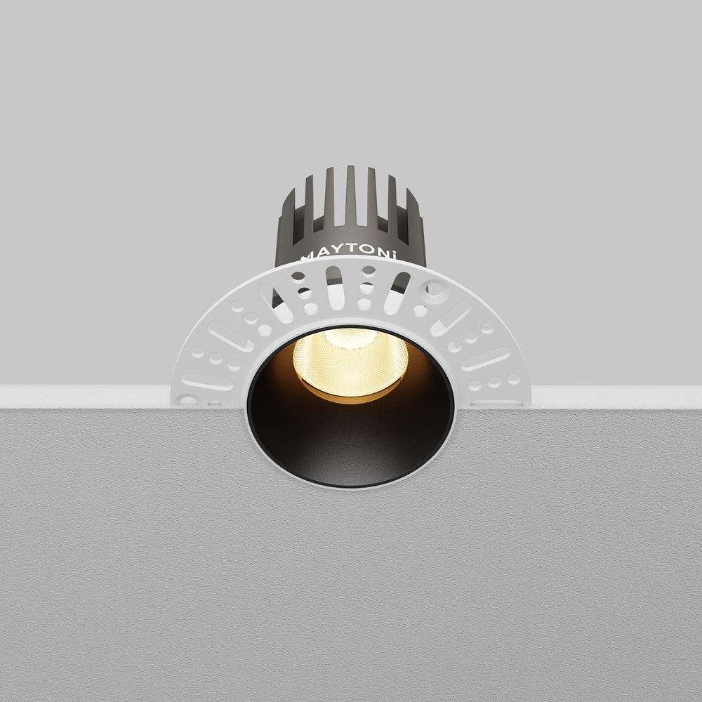 Maytoni Downlight Dip LED 50° Einbau-Rundleuchte  schwarz