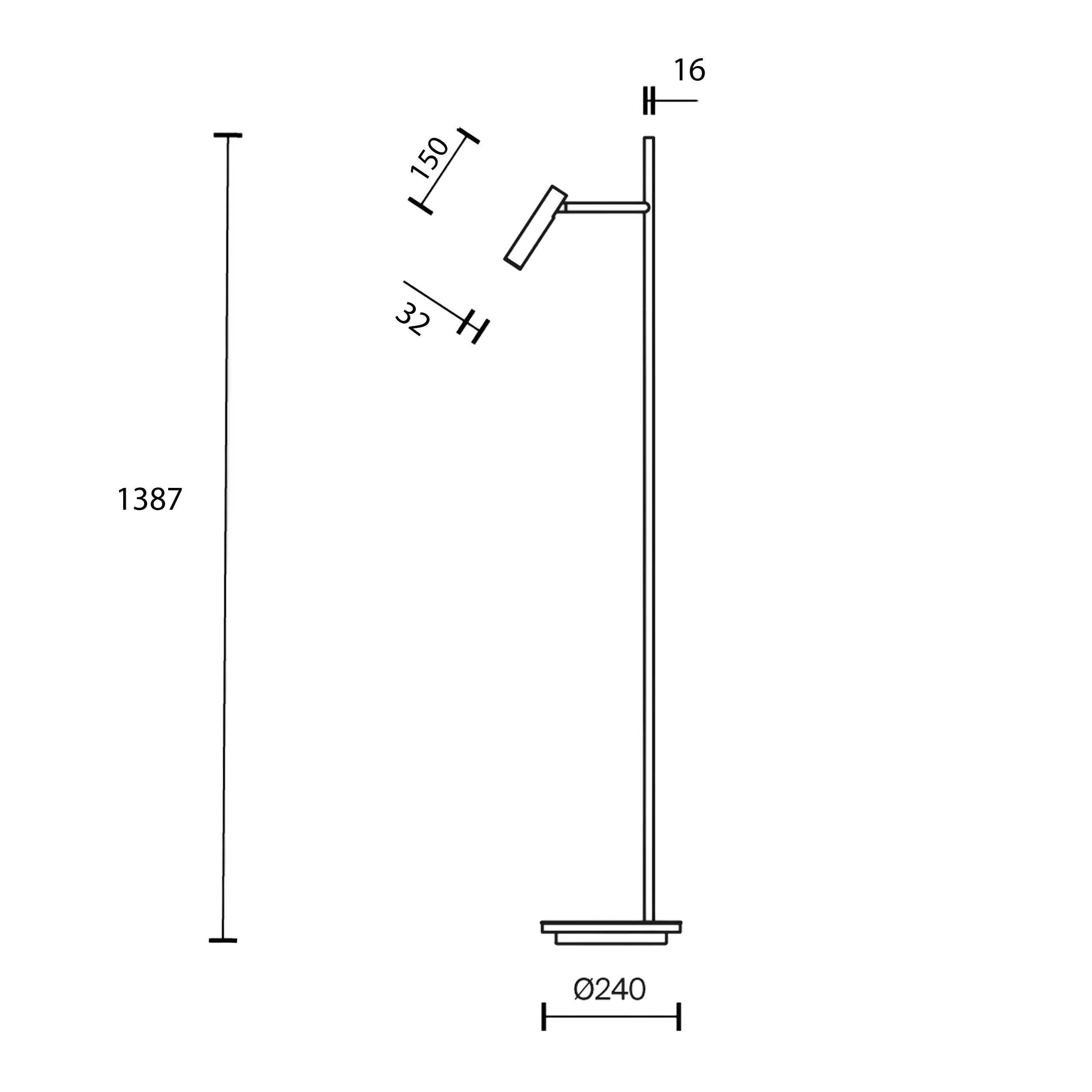 Maytoni Estudo LED Stehlampe 