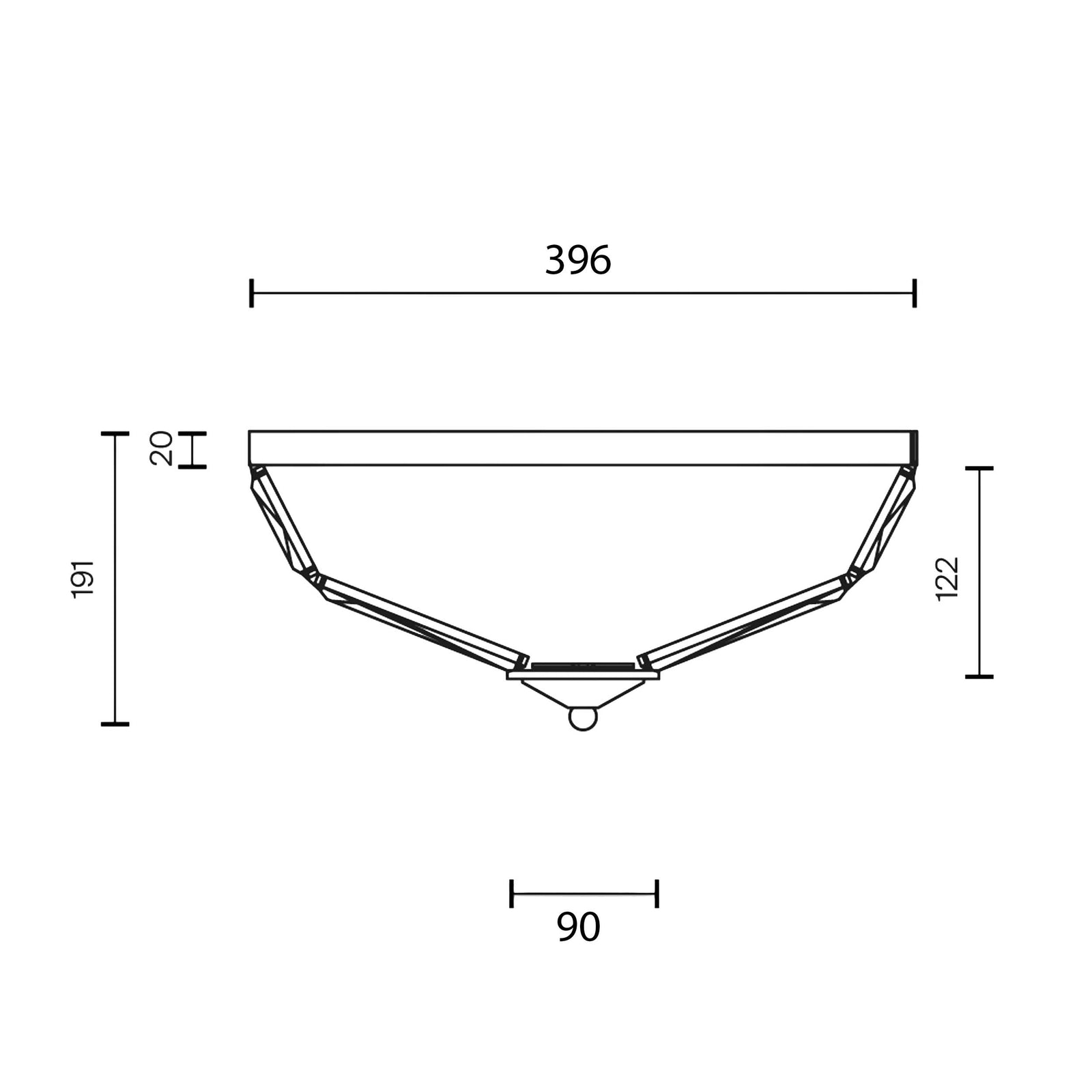 Maytoni Facet E14 Aufputz-Kristallleuchte 