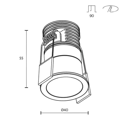 Maytoni Downlight Minor LED 24° Einbau-Rundleuchte 