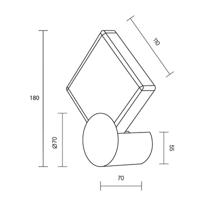 Maytoni Quadro LED Wandleuchte 