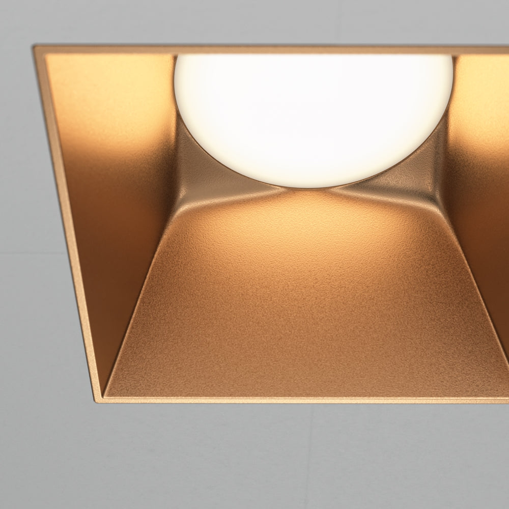 Maytoni Downlight Share GU10, quadratische Einbauleuchte 