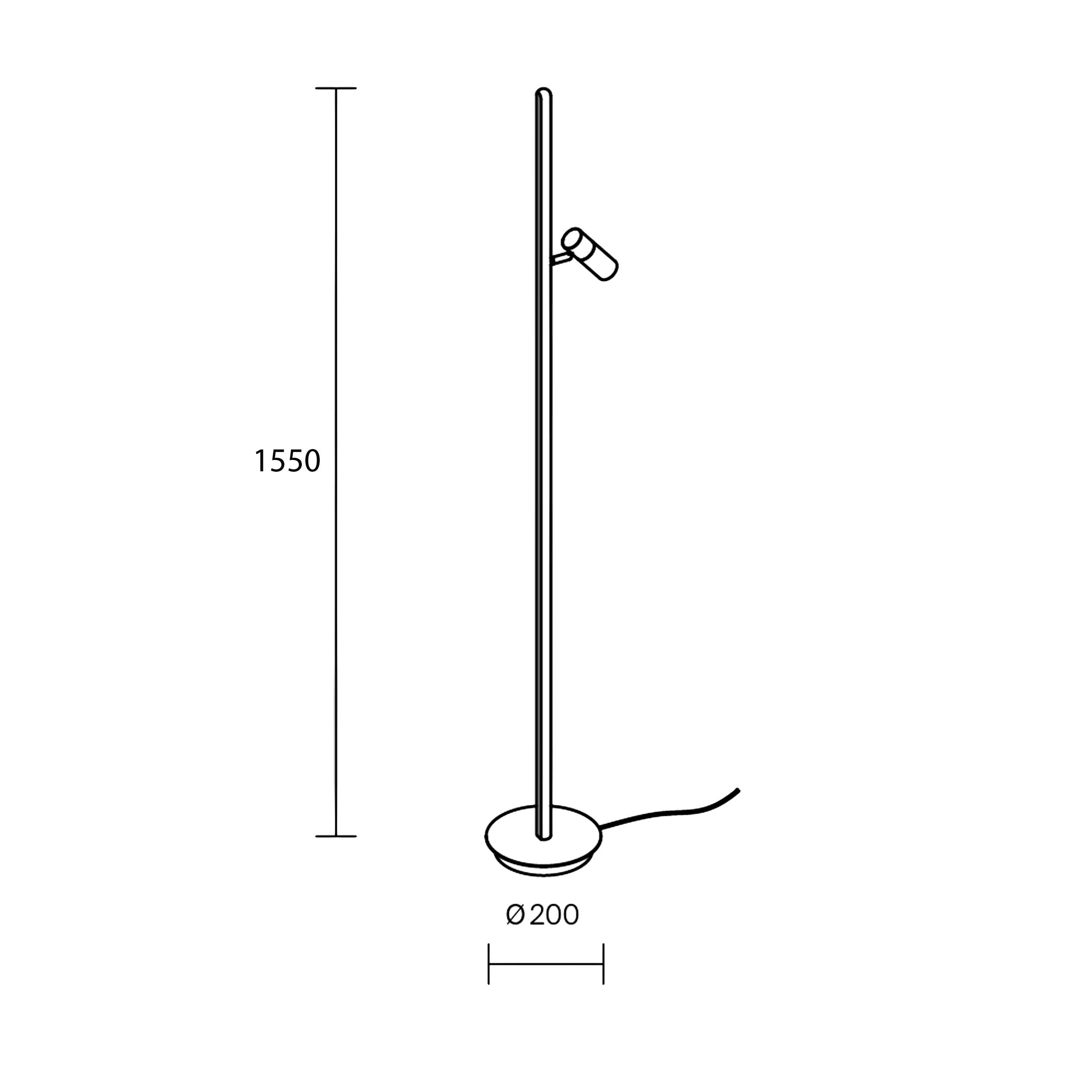 Maytoni Thin LED Stehleuchte 