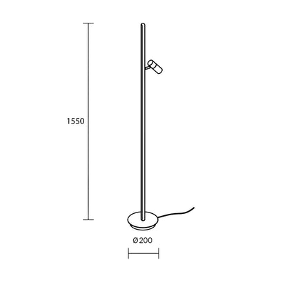 Maytoni Thin LED Stehleuchte 